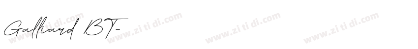 Galliard BT字体转换